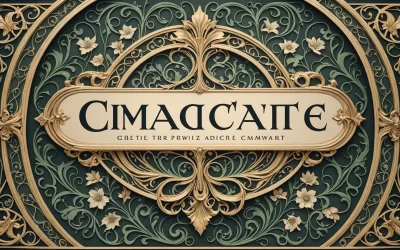 La magie captivante des typographies art nouveau pour vos projets créatifs