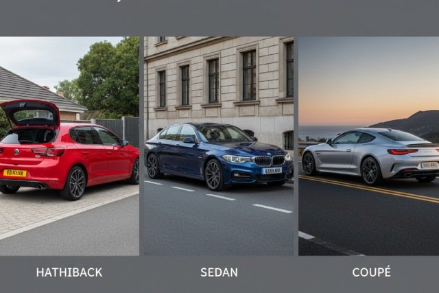 Les différences entre Sedan, Hatchback et Coupé