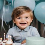 enfant heureux de voir un magicien pour anniversaire